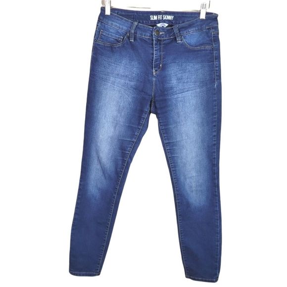 Royalty For Me Slim Fit Skinny Dark Wash Jeans - Picture 1 of 7